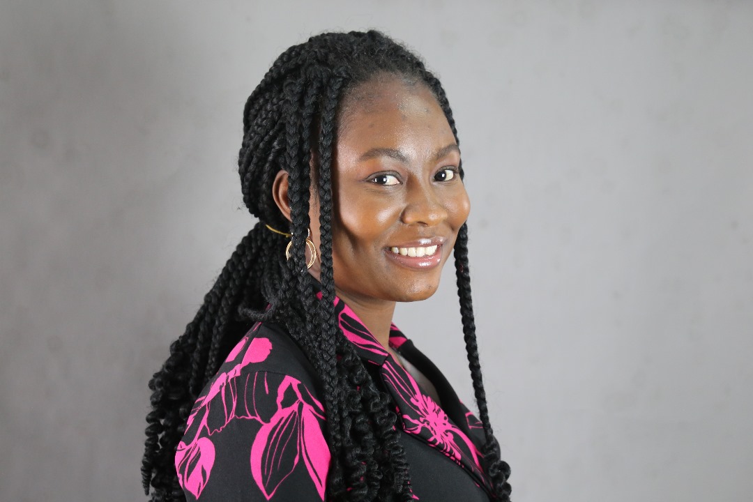 Grace Makinde, Programs Treasurer at Blossomflow Foundation managing funds for menstrual health advocacy.