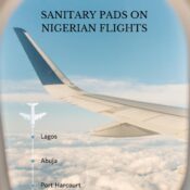 Sanitary pads on Nigerian flights