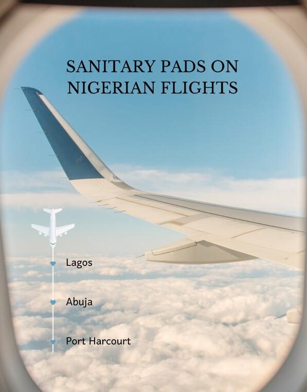 Sanitary pads on Nigerian flights