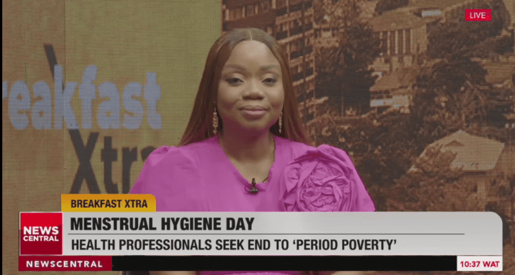 Joan Faluyi, Founder of BlossomFlow Foundation, advocating for menstrual equity and period poverty advocacy on Menstrual Hygiene Day